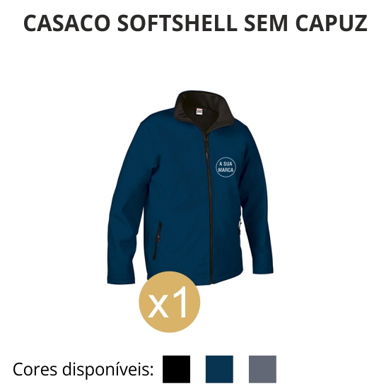 Casaco Softshell sem capuz